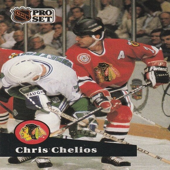 Chris Chelios Chicago Blackhawks NHL Hockey Card Collection - 10 Card Set - Picture 10 of 11